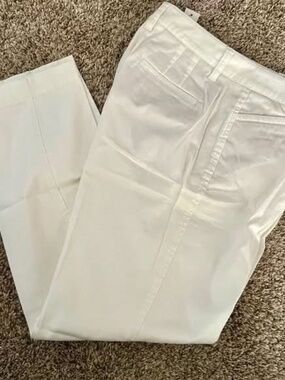 *NEW**SIZE 8p* Talbots White Stretch Cotton Chino